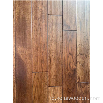 Lantai kayu keras Hickory / lantai kayu solid